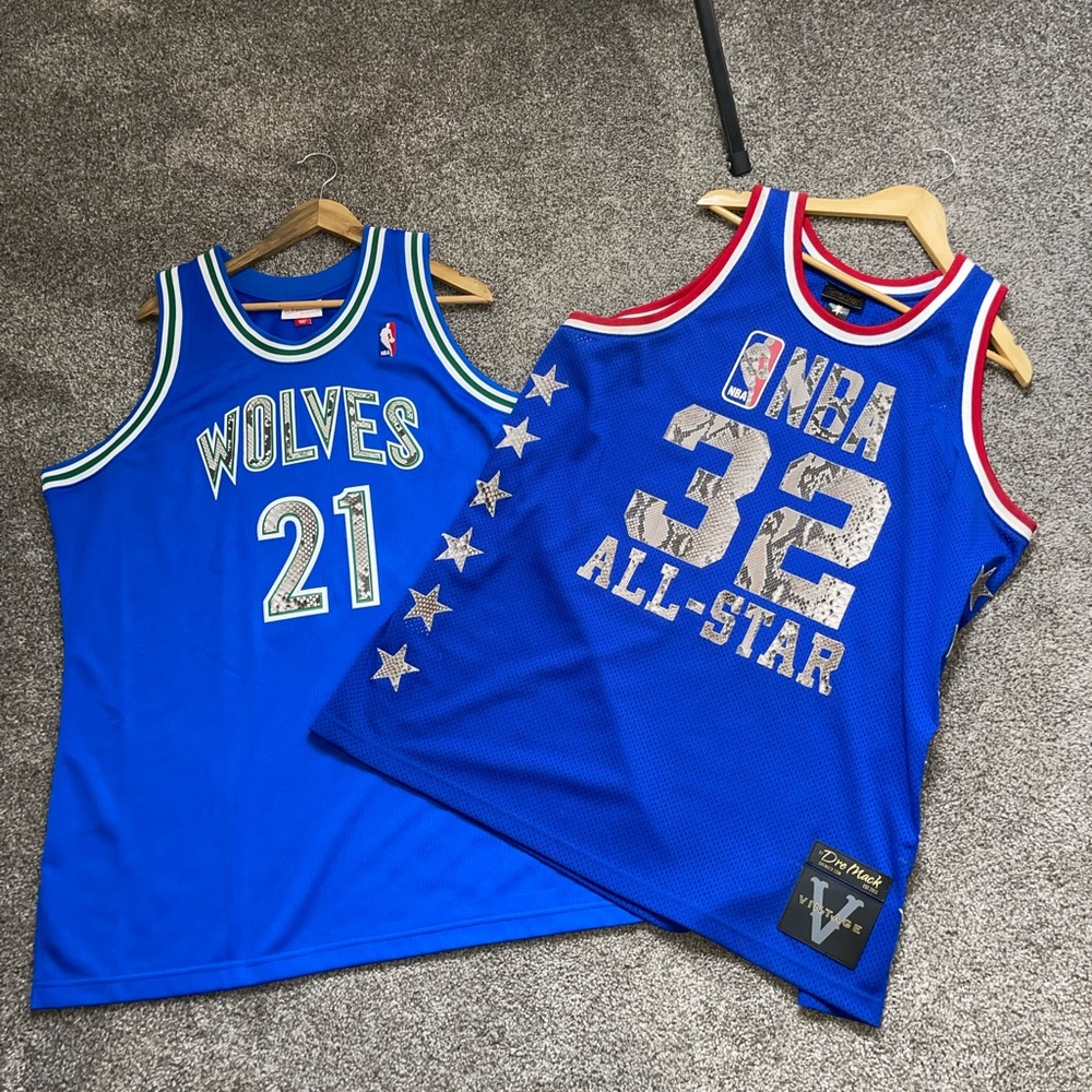 Minnesota Timberwolves and All star NBA jersey